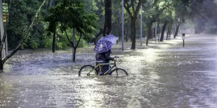 Chuva em BH: Avenida Vilarinho, em Venda Nova, é bloqueada pela Defesa Civil