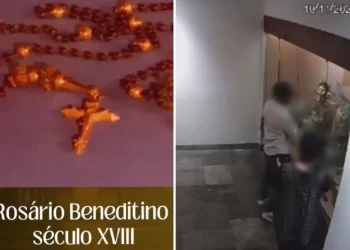 casal furta rosário do século XVIII em igreja de Ouro Preto (MG)