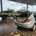 Motorista que ultrapassava pelo acostamento é preso com 289 barras de maconha
