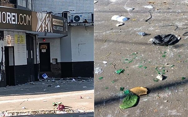 Santos amanhece com cenário de destruição e CT pichado após rebaixamento inédito do clube da Vila Belmiro