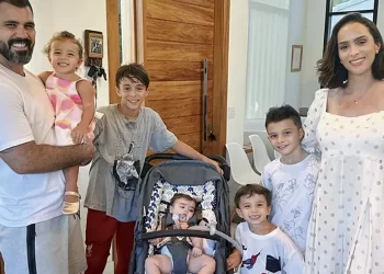 Sexto filho! Juliano Cazarré e Letícia divulgam foto de Estêvão, que nasceu hoje; veja foto