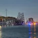 Ponte desaba após ser atingida por navio nos EUA