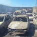 Mais de 30 carros ficam destruídos durante incêndio em pátio de apreensão