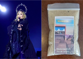 Absurdo; site vende ‘areia de Copacabana’ como relíquia do show da Madonna