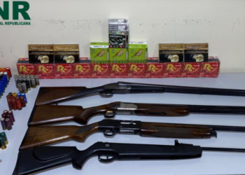 17 armas apreendidas a suspeito de violência doméstica em Esposende