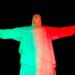 Cristo Redentor no Rio de Janeiro celebrou o Dia de Portugal com iluminação especial