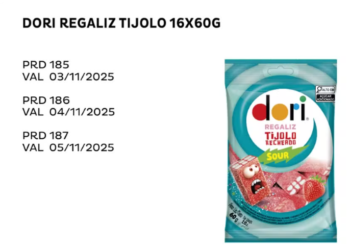 Anvisa notifica e Dori recolhe balas de iogurte, morango e hortelã por risco de salmonella