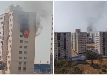 No Brasil família morre ao pular do sétimo andar de apartamento em chamas