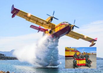 Espanha ajuda Portugal: Acaba de chegar na Madeira dois aviões da Espanha para ajudar no combate ao fogo