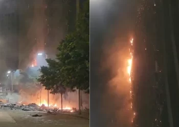 Suspeito de incendiar prédio no Centro de Belo Horizonte é preso