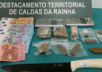 Três jovens com idade entre 17 e 20 anos são detidos nas Caldas da Rainha por tráfico de drogas