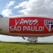 Balão dirigível com símbolo do São Paulo cai em Osasco