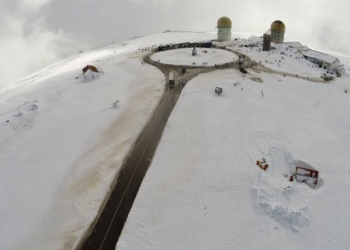 Neve já cai na Serra da Estrela em Portugal