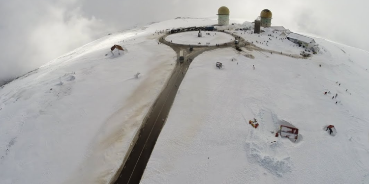 Neve já cai na Serra da Estrela em Portugal