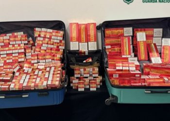 GNR faz apreensão de 24.400 maços de cigarros de contrabando em Lisboa