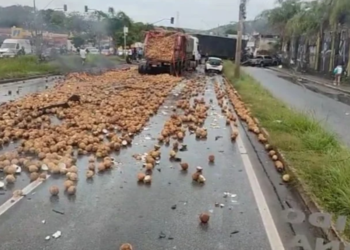 Colisão com nove veículos bloqueia Via Expressa nesta sexta-feira