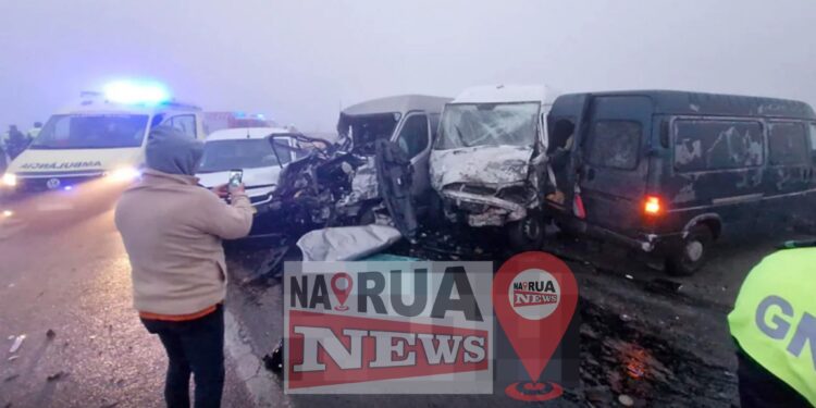 Última Hora: Intenso nevoeiro e gelo provocam colisão entre 14 carros na autoestrada A24