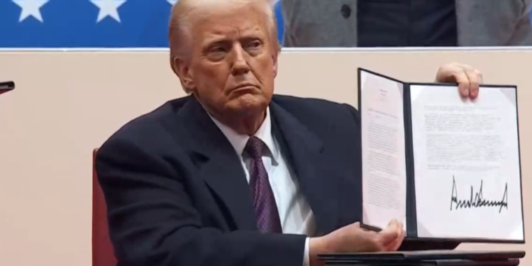 As ações executivas de Trump no primeiro dia do segundo mandato