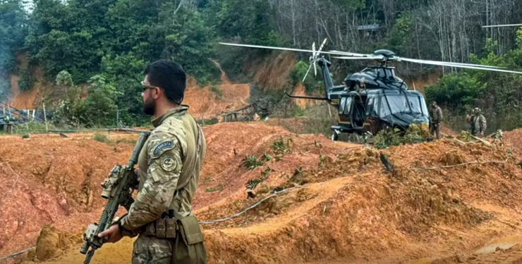 Polícia Federal destrói minas subterrâneas de garimpo ilegal no Amazonas