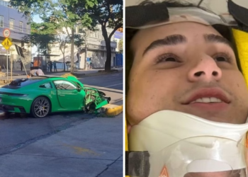 Influenciador de 21 anos dono de Porsche se manifesta após acidente em BH: ‘Agora tenho dois aniversários’