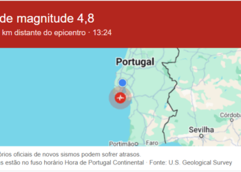 “Última hora”. Terra treme novamente em Portugal: Sismo de magnitude 4,8 é sentido em várias regiões do país