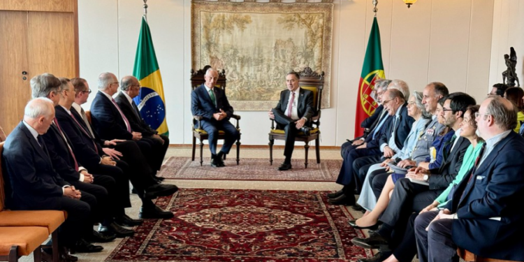 Supremo Tribunal Federal do Brasil recebe presidente de Portugal e reforça laços que unem os dois países