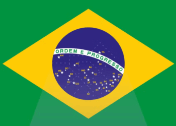 Estrela solitária na bandeira brasileira representa o estado do Pará e não o Distrito Federal