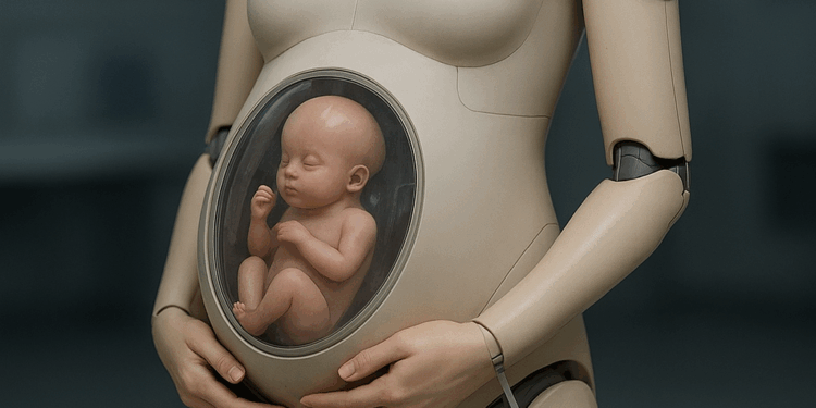 China apresenta robô capaz de gestar bebês humanos até o parto
