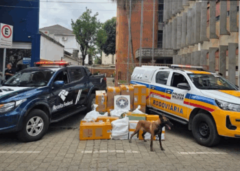 Carga de eletrônicos sem nota fiscal é apreendida em ônibus em Governador Valadares