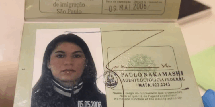 Suposto passaporte de Eliza Samudio, morta em 2010, é encontrado em Portugal