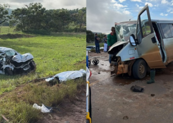 Colisão frontal na BR‑354 em Minas Gerais deixa três mortos e vários feridos