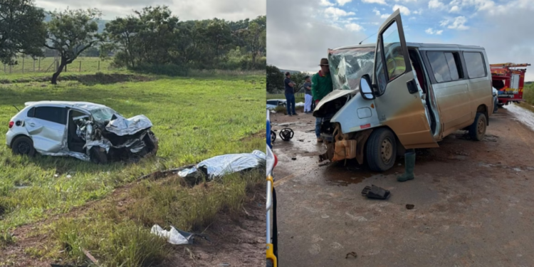 Colisão frontal na BR‑354 em Minas Gerais deixa três mortos e vários feridos