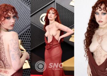 Cantora Chappell Roan rouba a cena com vestido icônico no Grammy 2026