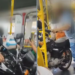 Passageiro surpreende ao entrar com moto dentro de ônibus em Goiânia