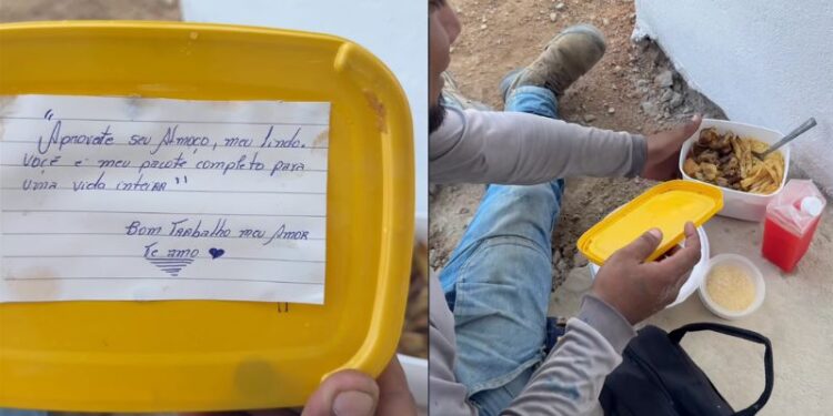 Vídeo de marmita com bilhete apaixonado emociona o Brasil