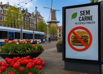Amsterdã proíbe propaganda de carne nas ruas e vira referência mundial em política ambiental