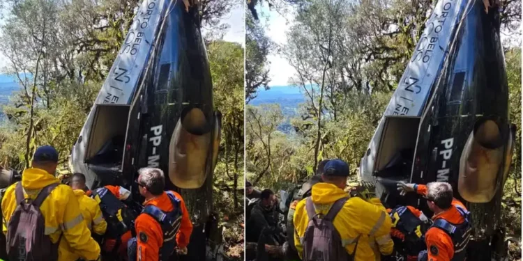 Corpos de vítimas de queda de helicóptero em SC são liberados